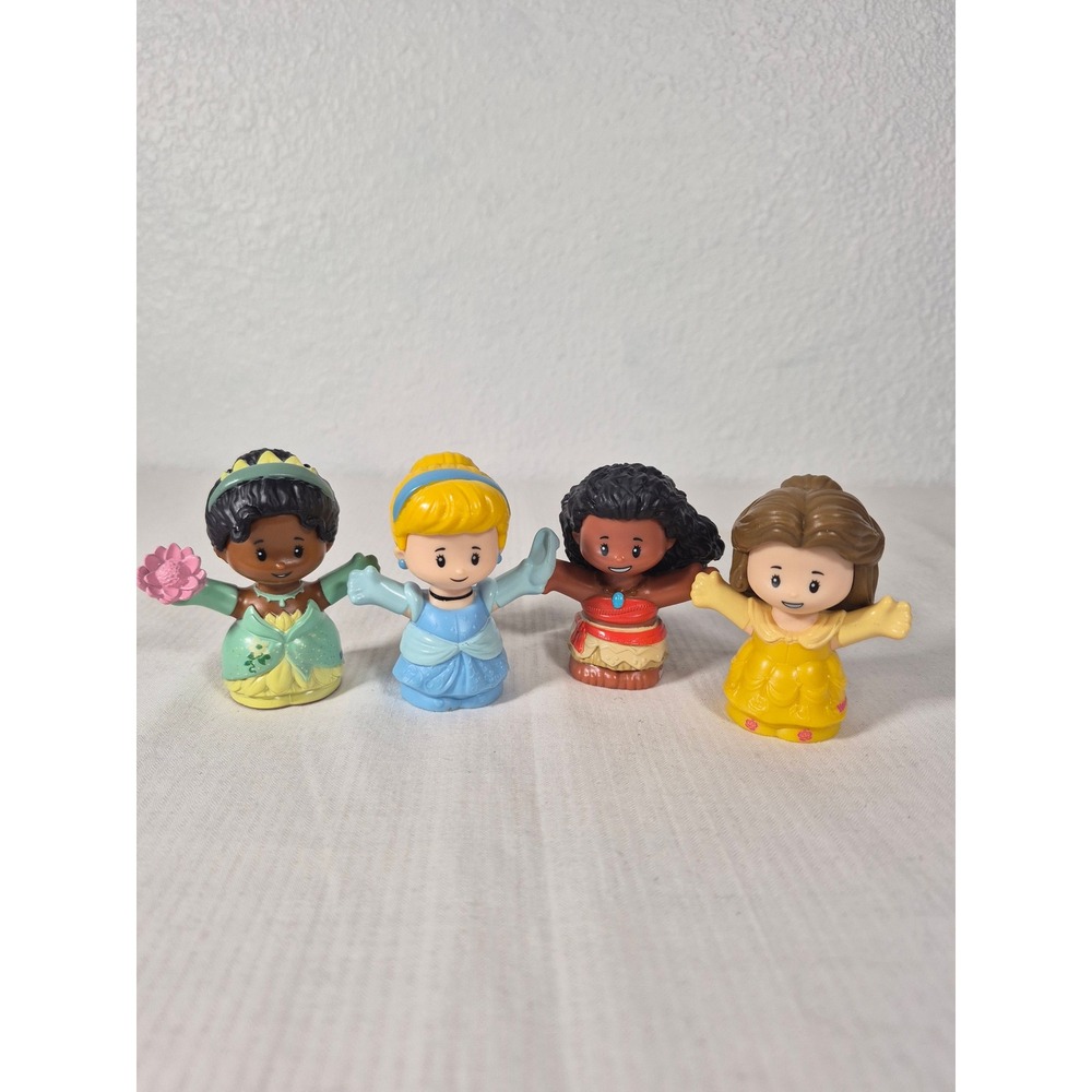 Fisher-Price Little People Disney Princess Tiana and Cinderella Figures Set